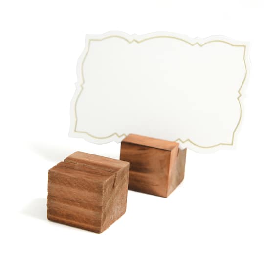 Style Me Pretty Wooden Place Card Holders, 12ct.